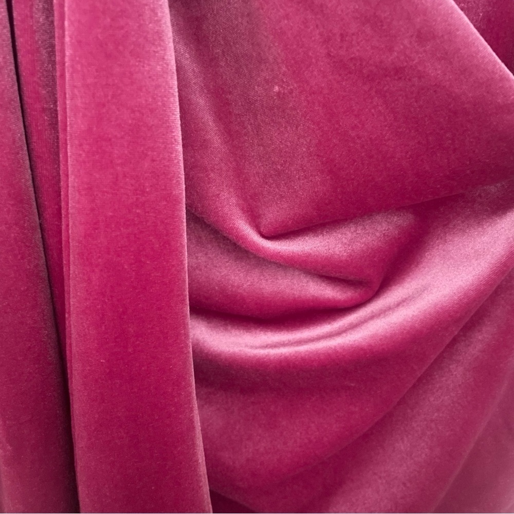 Michael Costello x REVOLVE Velvet Ruched Pink/Berry Dress XXS NWT - Picture 8 of 8